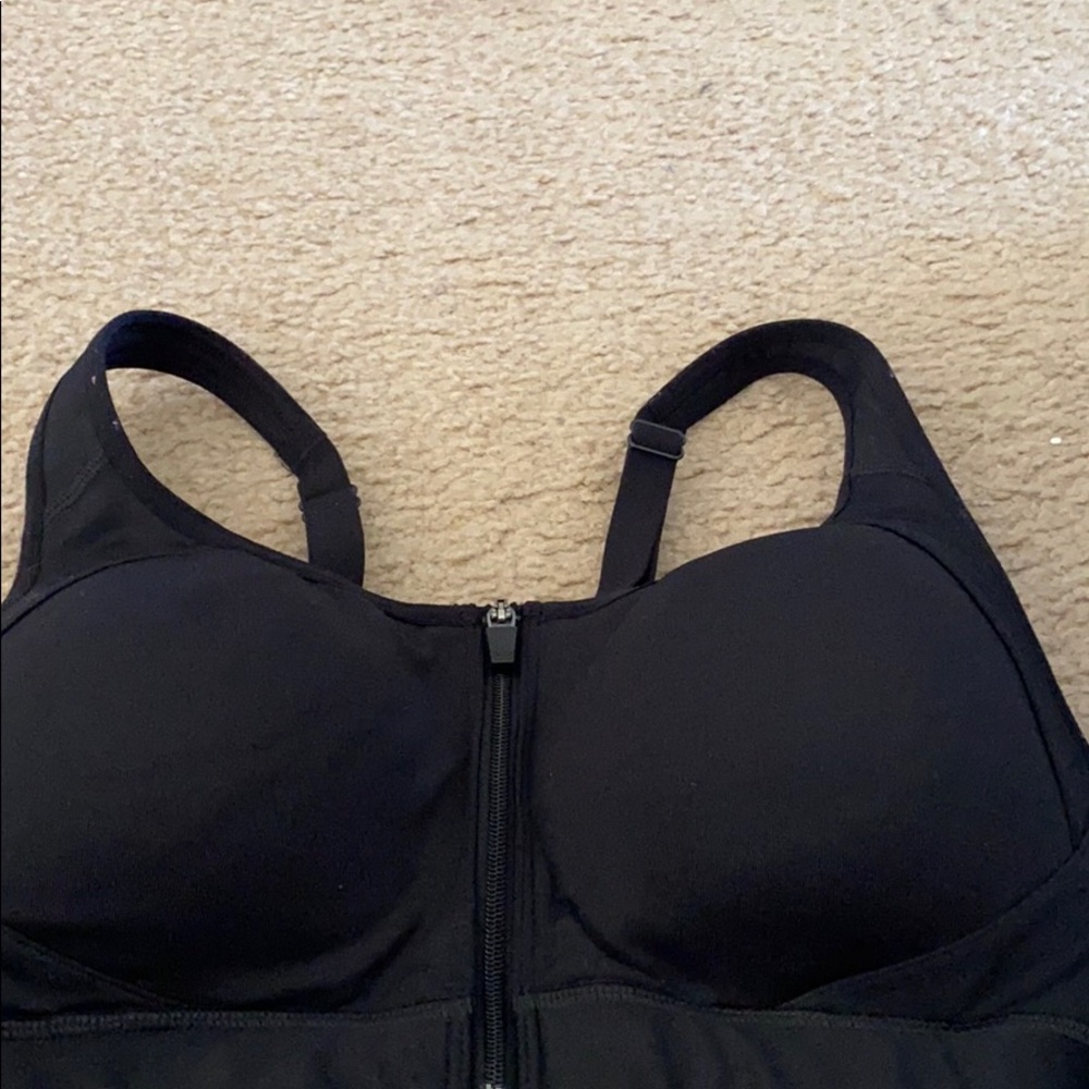 Black Zip Bra